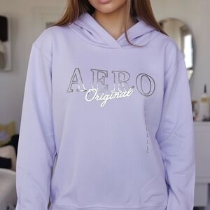 Aero Women's Lavender Casual Hoodie Size L